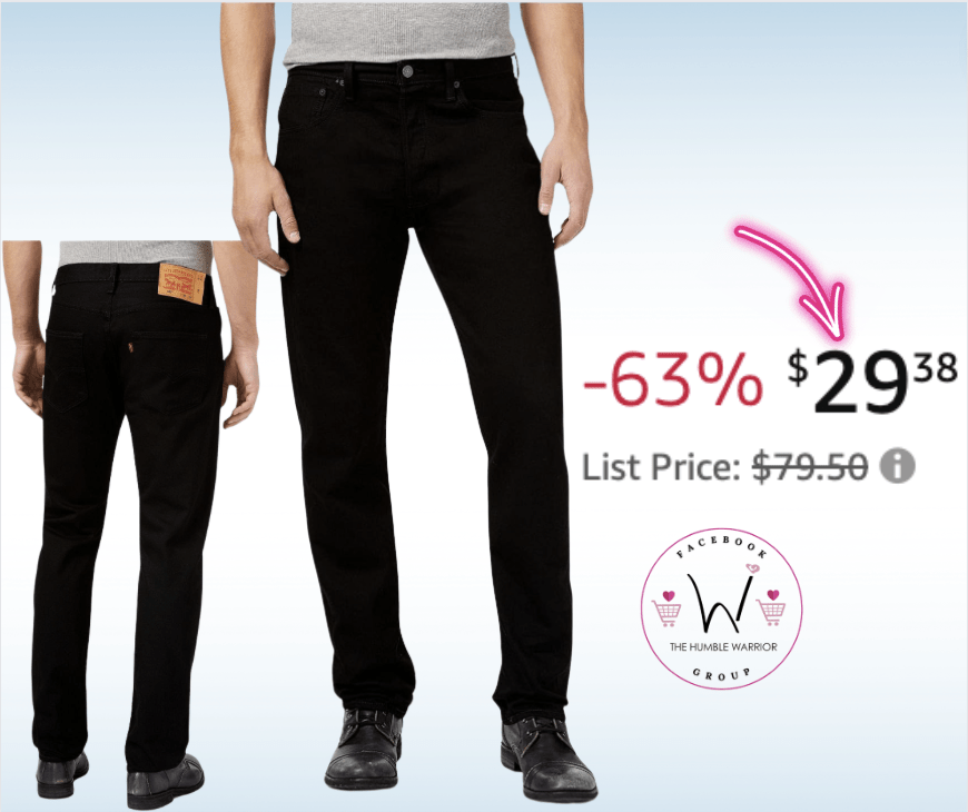 Levi’s Mens 501 Original Fit Jeans!